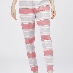Vishudh Women Cream & Pink Striped Palazzos-24
