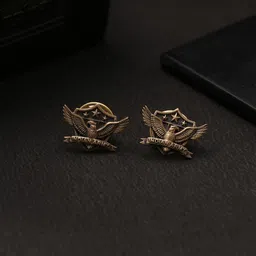 COSA NOSTRAA Men Antique Gold-Toned American Eagle Collar Tips Accessory Gift Set-image-85