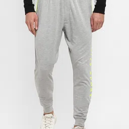 OFF LIMITS Men Grey Melange Solid Joggers-image-25