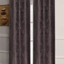 Good Homes by Home Candy Brown Set of 2 Long Door Curtains-picture-40
