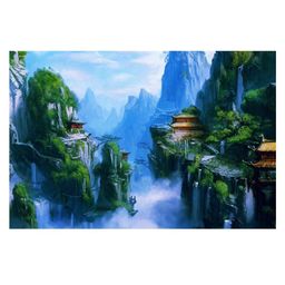 British Terminal Blue & Green Nature Wall Poster-image-91