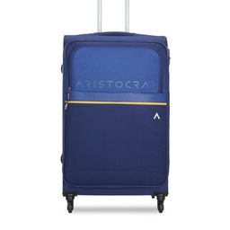 Aristocrat Unisex Blue Solid Large Trolley Bag-picture-4
