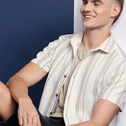 Mast & Harbour Men Striped Casual Shirt-image-12