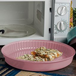 Pasabahce Pink Borcam Round Tray 3 Ltr-35