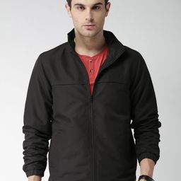 Mast & Harbour Men Black Solid Sporty Jacket-picture-13
