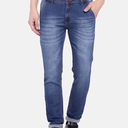 High Star Men Blue Slim Fit Mid-Rise Clean Look Jeans-picture-0