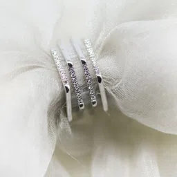 JOKER & WITCH Silver-Toned Rhinestones-Studded Finger Ring-picture-41