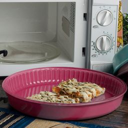 Pasabahce Pink Solid Round Baking Tray 3Ltr-39