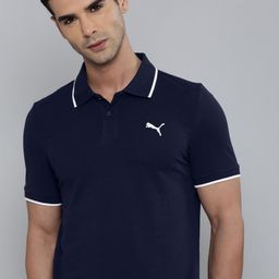 Puma Polo Collar Tipping Heather Slim Fit T-shirt-image-54