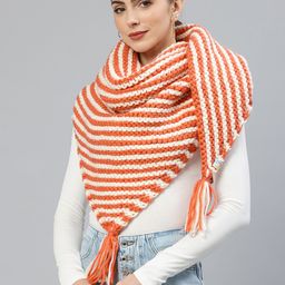 Magic Needles Women Striped Acrylic Knitted Shawl-picture-39