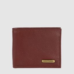 Hidesign Men Maroon Solid Leather Two Fold Wallet-image-98