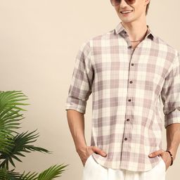 Mast & Harbour Men Checked Casual Shirt-image-16