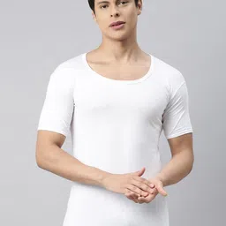 VIP Mens White pack of 4 Innerwear Vest-image-63