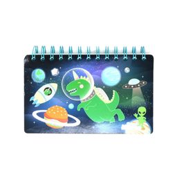 Smily Kiddos Kids Black & Green Dino Printed Spiral Notebook-37