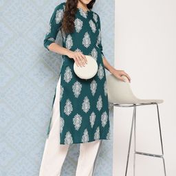 Yufta Women Paisley Printed Kurta-image-4