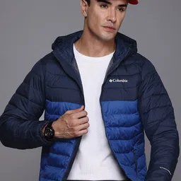 Columbia Men Powder Lite II Hooded Colourblocked Lightweight Outdoor Puffer Jacket-picture-34