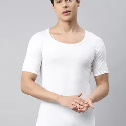VIP Men Pack Of 4 White Solid Cotton Innerwear Vest-image-39