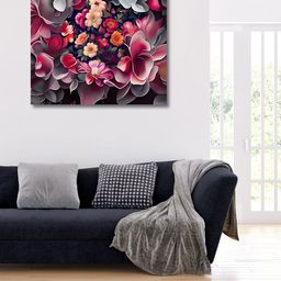 OLIVE TREE Grey & Pink Canvas Paintings Wall Art-picture-6