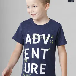 BAESD Boys Pack Of 2 Typography Printed T-shirt-image-82