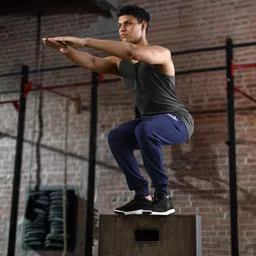Puma Men Navy Blue ESS Slim Fit Sustainable Joggers-image-76