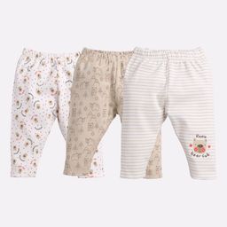 BABY GO Infant Kids Pack Of 3 Cotton Lounge Pants-37