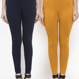 TAG 7 Women Pack Of 2 Solid Leggings-picture-24
