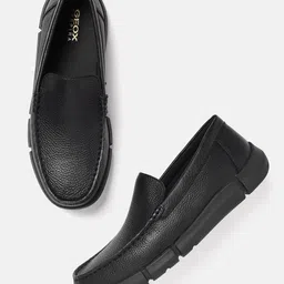 Geox Men Round Toe Leather Loafers-picture-18