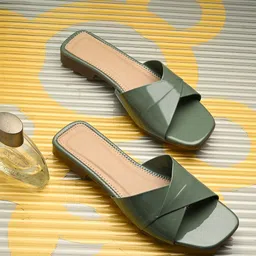 KARADDI Women Solid Open Toe Flats-50
