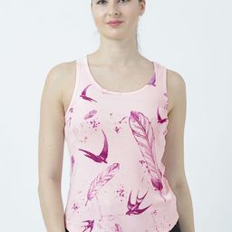 Huetrap Women Pink Printed Tank Pure Cotton Top-picture-16