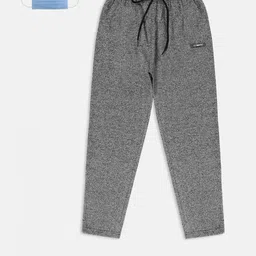 Lil Tomatoes Boys Grey Melange Solid Straight-Fit Track Pants-image-53