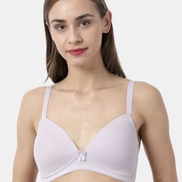 shyaway Purple Solid Non-Wired Lightly Padded Everyday Bra ST007-PastelLilac-24