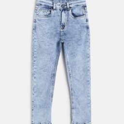 TALES & STORIES Boys Blue Solid Slim Fit Jeans-picture-1