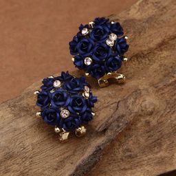 Shining Diva Fashion Blue Contemporary Drop Earrings-15