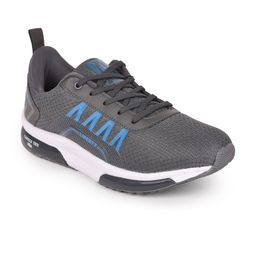 Liberty Men Grey Mesh Running Non-Marking Shoes-picture-18