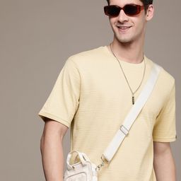 WROGN Self Design Round-Neck Casual T-shirt-image-22