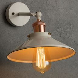 Homesake White Solid Handcrafted Cone Swing Arm Light-image-96