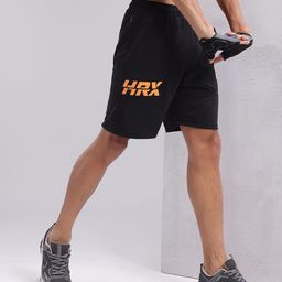 HRX by Hrithik Roshan Men Brand Logo Print Training Shorts-picture-33