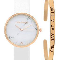 JOKER & WITCH Women White Marble Watch & Bracelet Stack JWBS121-image-54