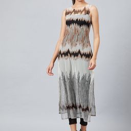 Athena Women's Black & Off-White Printed Tunic-image-14