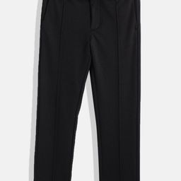 Tommy Hilfiger Boys Black Solid Pleated Chinos-63