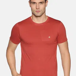 Dollar Men Red Solid Round Neck T-shirt-picture-45