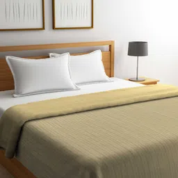 Portico New York Beige Geometric AC Room 120 GSM Double Bed Comforter-image-7