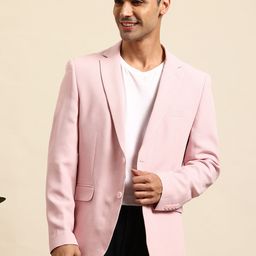 Mast & Harbour Textured Single-Breasted Formal Blazer-image-59