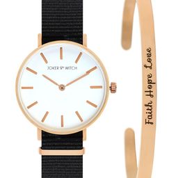 JOKER & WITCH Women Black & Rose Gold-Toned Comet Watch Bracelet Stack-image-40