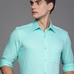 Raymond Pure Cotton Checked Formal Shirt-image-78