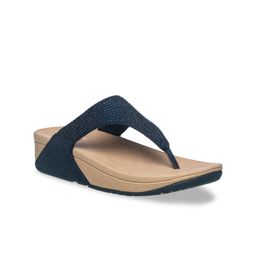Khadims Women Navy Blue Embellished Comfort Heels-picture-10
