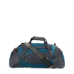 NOVEX Unisex Turquoise Blue & Black Solid Duffel Bag-image-73