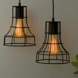 Homesake Black Solid Handcrafted Pendent Lights-image-59