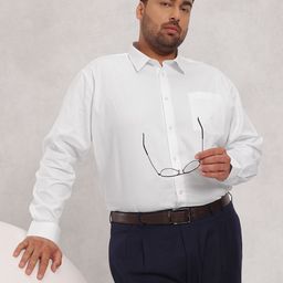 Nautica Men Premium Plus Size Pure Cotton Formal Shirt-image-23