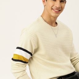 Mast & Harbour Men Solid Pullover-picture-29
